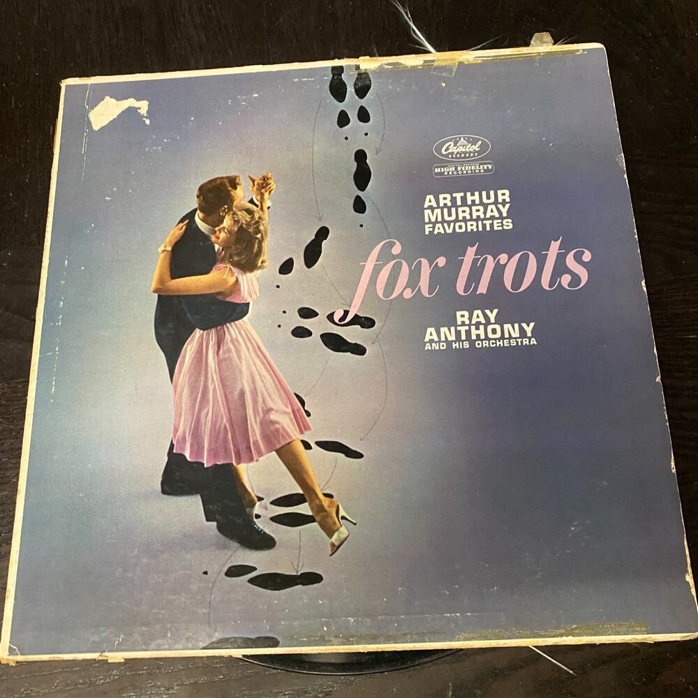 Arthur Murray Favorites Fox Trots Ray Anthony Capitol Records 33 RPM Vinyl LP